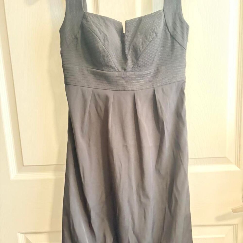 White-house-black-market Women's Grey and Black Dress